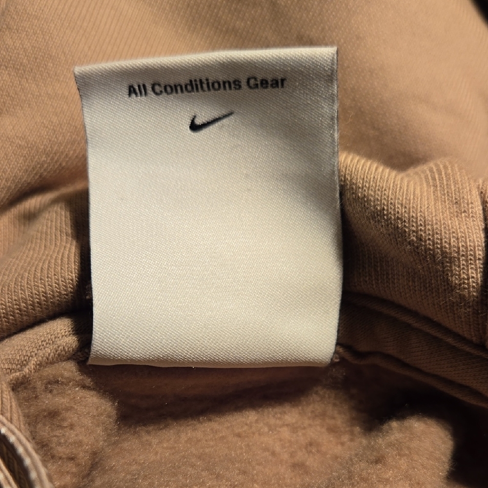 Men's Nike All Conditions Gear Tan Hoodie - Picture 6 of 7